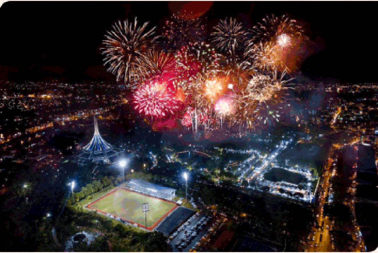 Kuching Festival fireworks display 