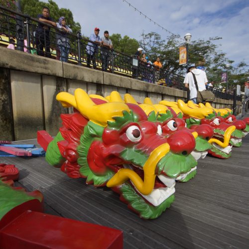 Sarawak dragon boats roar